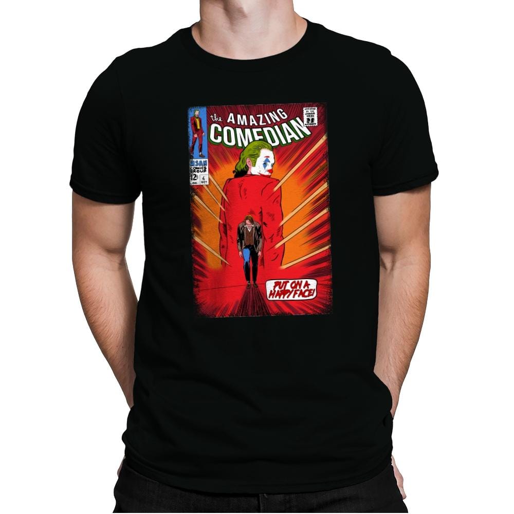 The Amazing Comedian - Mens Premium T-Shirts RIPT Apparel Small / Black