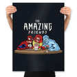 The Amazing Friends - Prints Posters RIPT Apparel 18x24 / Black