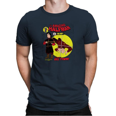 The Amazing Half-Man - Game of Shirts - Mens Premium T-Shirts RIPT Apparel Small / Indigo