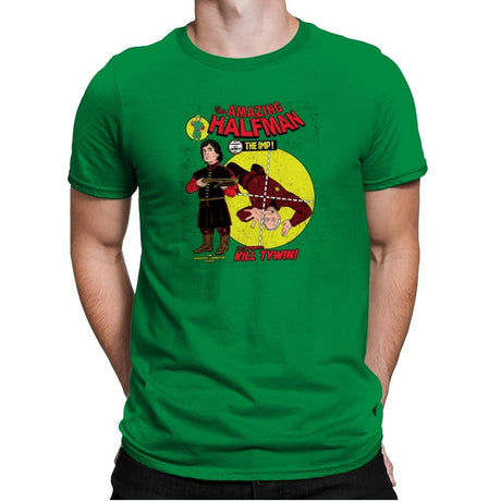 The Amazing Half-Man - Game of Shirts - Mens Premium T-Shirts RIPT Apparel Small / Kelly Green