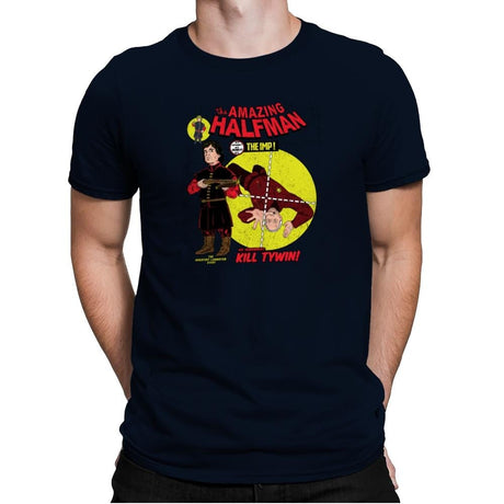 The Amazing Half-Man - Game of Shirts - Mens Premium T-Shirts RIPT Apparel Small / Midnight Navy