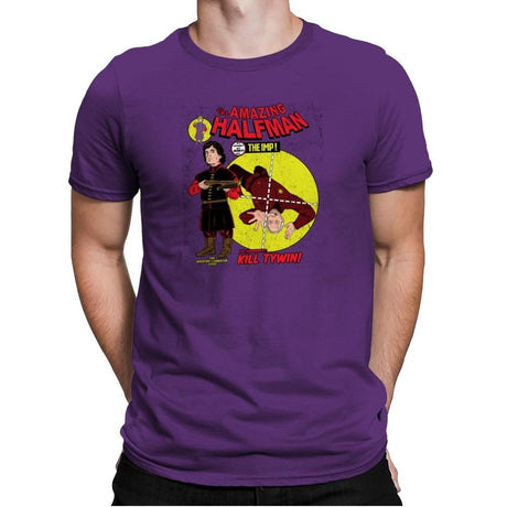 The Amazing Half-Man - Game of Shirts - Mens Premium T-Shirts RIPT Apparel Small / Purple Rush