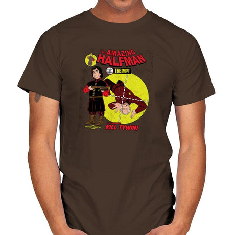The Amazing Half-Man - Game of Shirts - Mens T-Shirts RIPT Apparel Small / Dark Chocolate