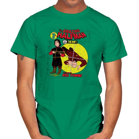 The Amazing Half-Man - Game of Shirts - Mens T-Shirts RIPT Apparel Small / Kelly Green