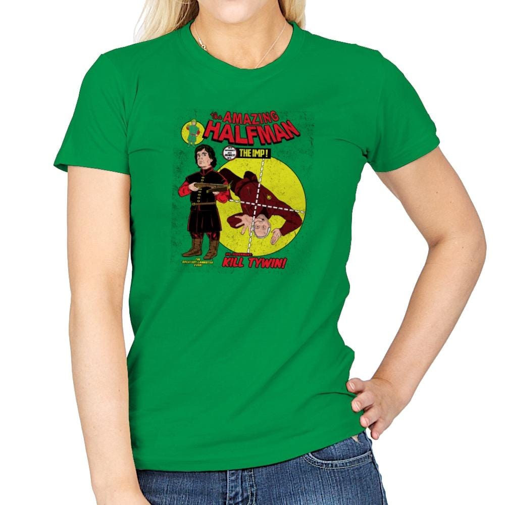 The Amazing Half-Man - Game of Shirts - Womens T-Shirts RIPT Apparel Small / Irish Green