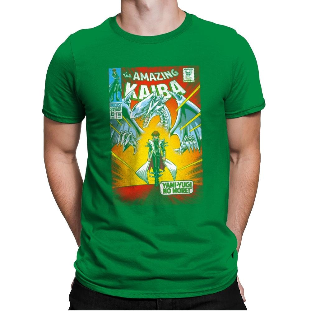 The Amazing Kaiba - Mens Premium T-Shirts RIPT Apparel Small / Kelly Green