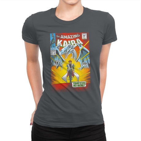 The Amazing Kaiba - Womens Premium T-Shirts RIPT Apparel Small / Heavy Metal