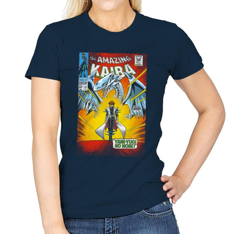 The Amazing Kaiba - Womens T-Shirts RIPT Apparel Small / Navy