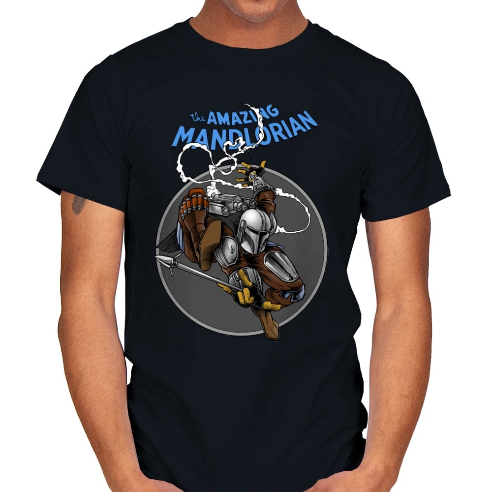 The Amazing Mandalorian - Mens T-Shirts RIPT Apparel Small / Black
