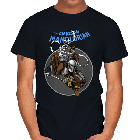 The Amazing Mandalorian - Mens T-Shirts RIPT Apparel Small / Black