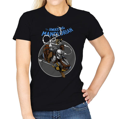 The Amazing Mandalorian - Womens T-Shirts RIPT Apparel Small / Black