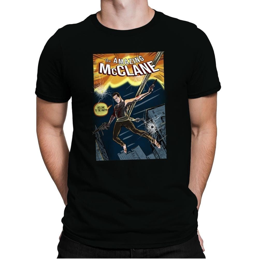 The Amazing McClane - Mens Premium T-Shirts RIPT Apparel Small / Black