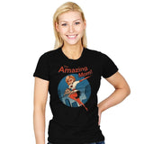 The Amazing Mom! - Womens T-Shirts RIPT Apparel Small / Black