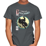 The Amazing Night Monkey - Anytime - Mens T-Shirts RIPT Apparel Small / Charcoal