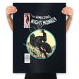 The Amazing Night Monkey - Anytime - Prints Posters RIPT Apparel 18x24 / Black