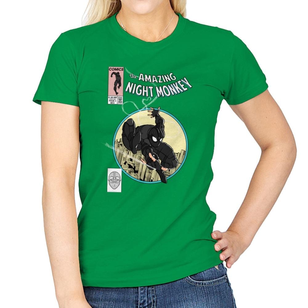 The Amazing Night Monkey - Anytime - Womens T-Shirts RIPT Apparel Small / Irish Green