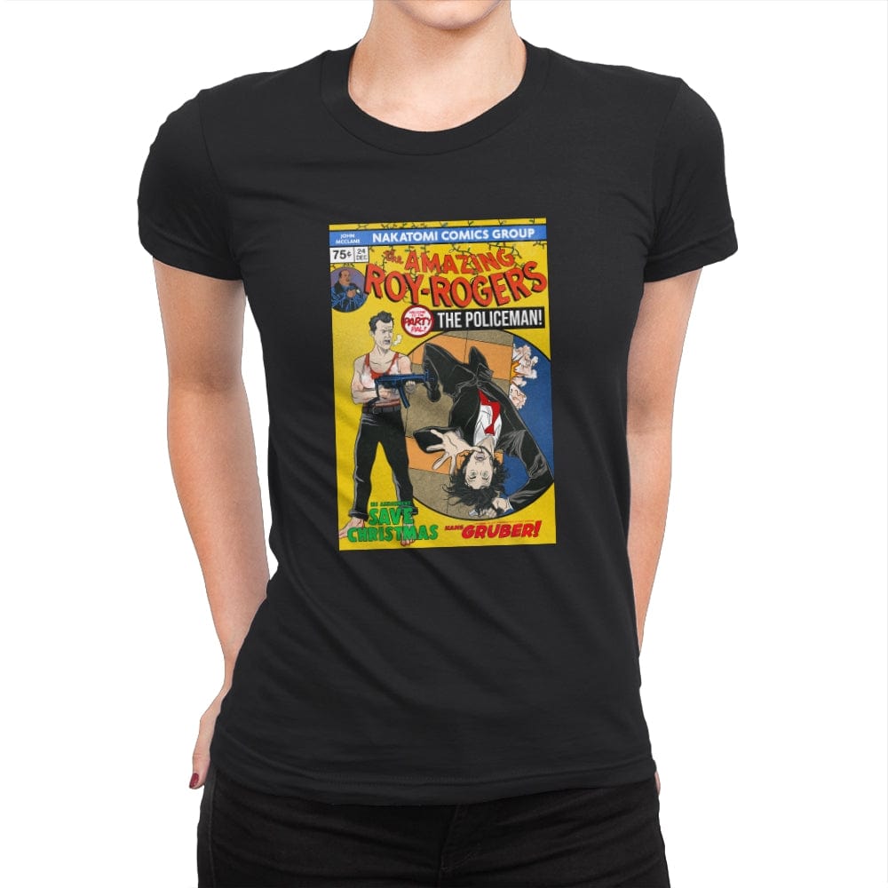 The Amazing Roy Rogers - Womens Premium T-Shirts RIPT Apparel Small / Black