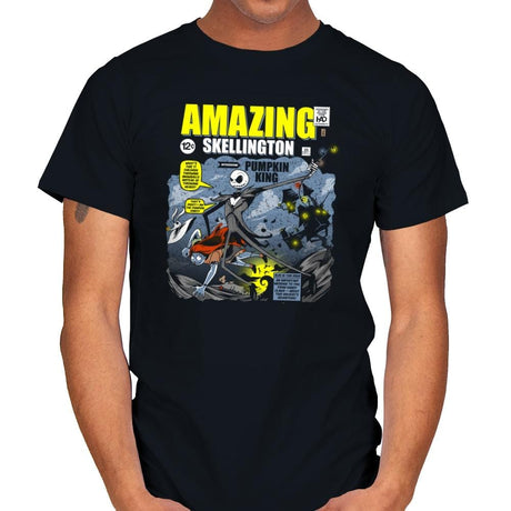 The Amazing Skellington Exclusive - Mens T-Shirts RIPT Apparel Small / Black