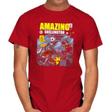 The Amazing Skellington Exclusive - Mens T-Shirts RIPT Apparel Small / Red