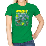 The Amazing Skellington Exclusive - Womens T-Shirts RIPT Apparel Small / Irish Green