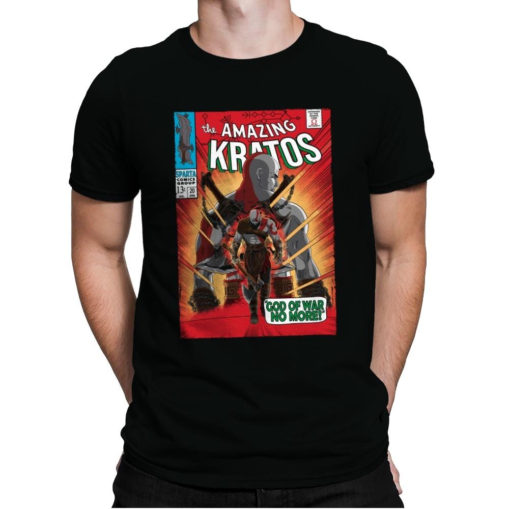 The Amazing Spartan - Mens Premium T-Shirts RIPT Apparel Small / Black