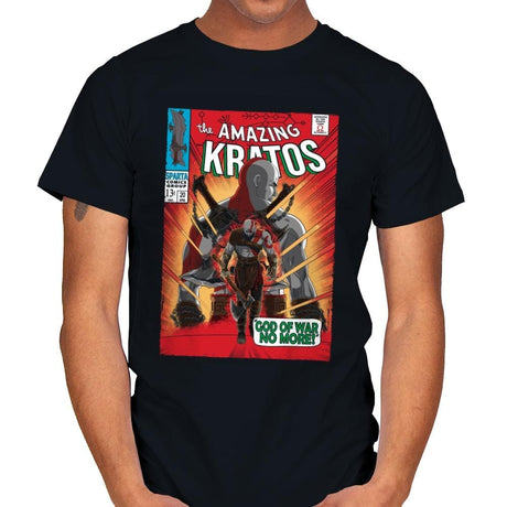 The Amazing Spartan - Mens T-Shirts RIPT Apparel Small / Black