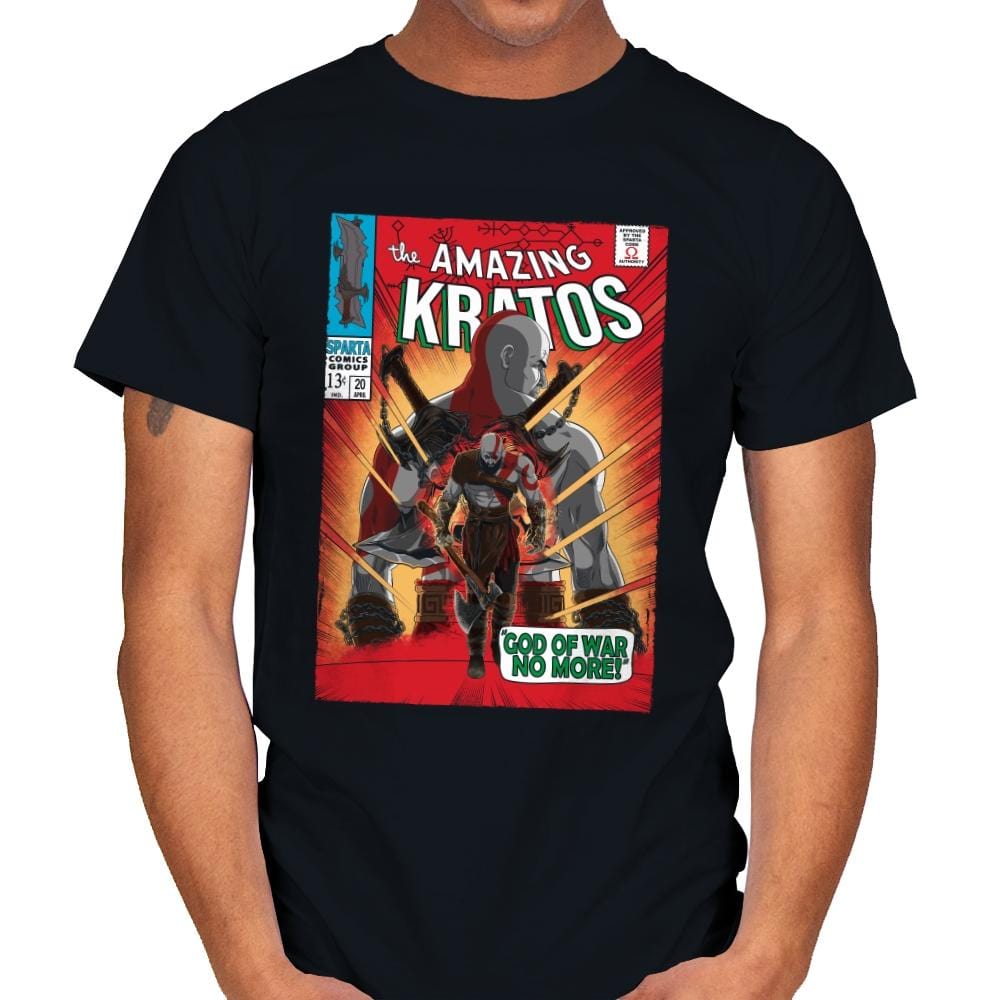 The Amazing Spartan - Mens T-Shirts RIPT Apparel Small / Black