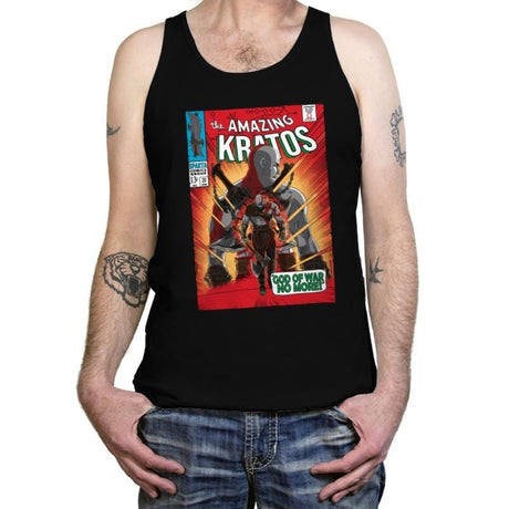 The Amazing Spartan - Tanktop Tanktop RIPT Apparel X-Small / Black