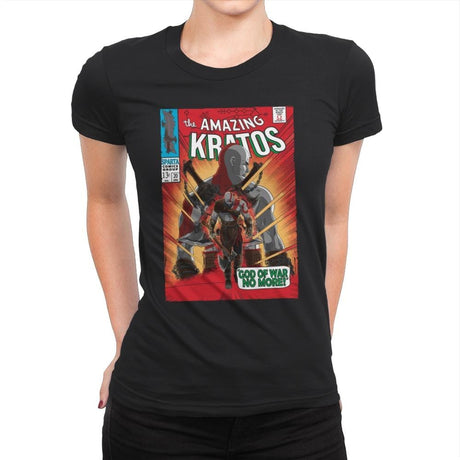 The Amazing Spartan - Womens Premium T-Shirts RIPT Apparel Small / Black