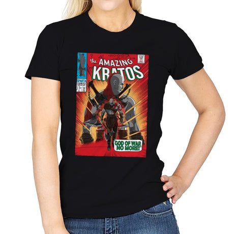 The Amazing Spartan - Womens T-Shirts RIPT Apparel Small / Black
