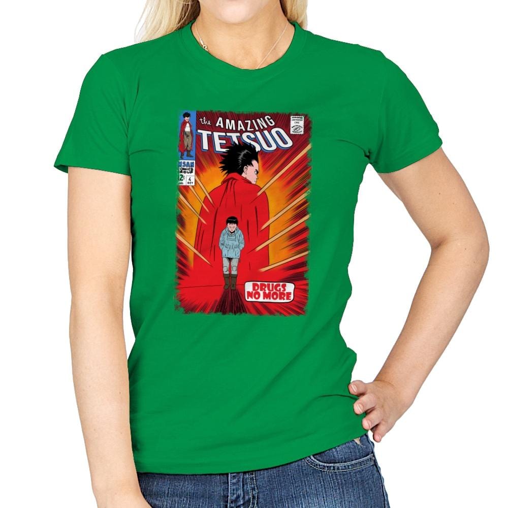 The Amazing Tetsuo - Womens T-Shirts RIPT Apparel Small / Irish Green