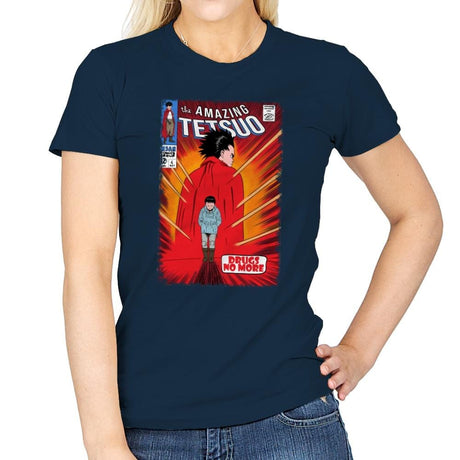 The Amazing Tetsuo - Womens T-Shirts RIPT Apparel Small / Navy