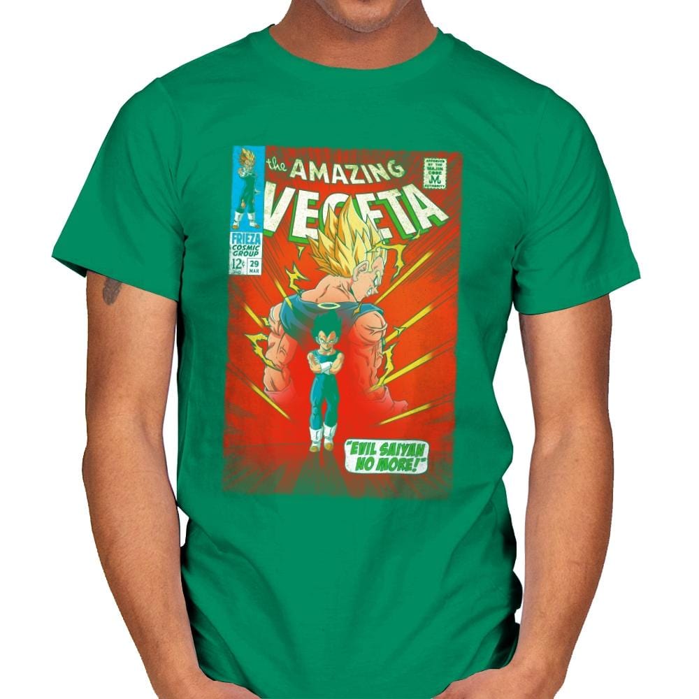 The Amazing Vegeta Exclusive - Mens T-Shirts RIPT Apparel Small / Kelly Green