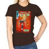 The Amazing Vegeta Exclusive - Womens T-Shirts RIPT Apparel Small / Dark Chocolate