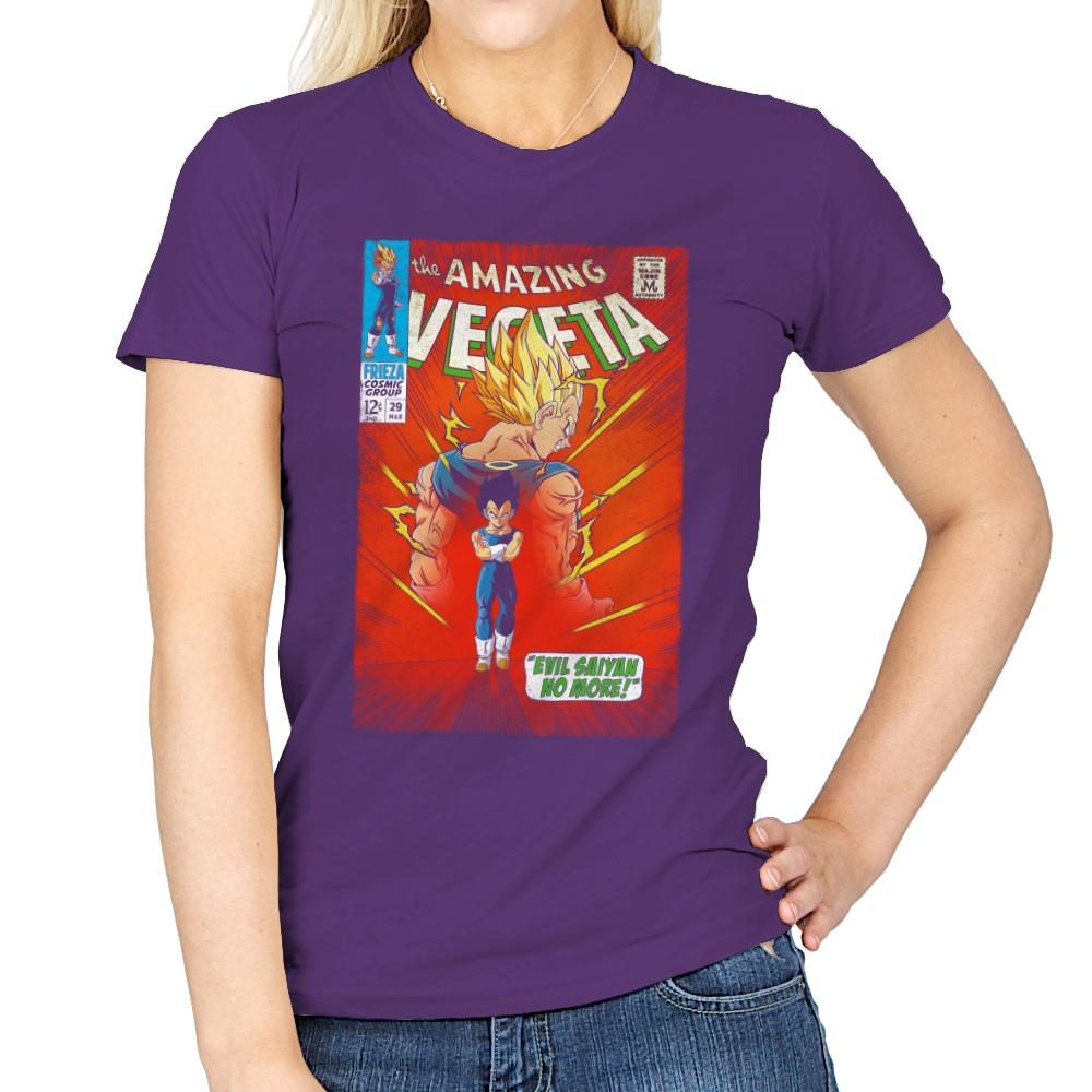 The Amazing Vegeta Exclusive - Womens T-Shirts RIPT Apparel Small / Purple