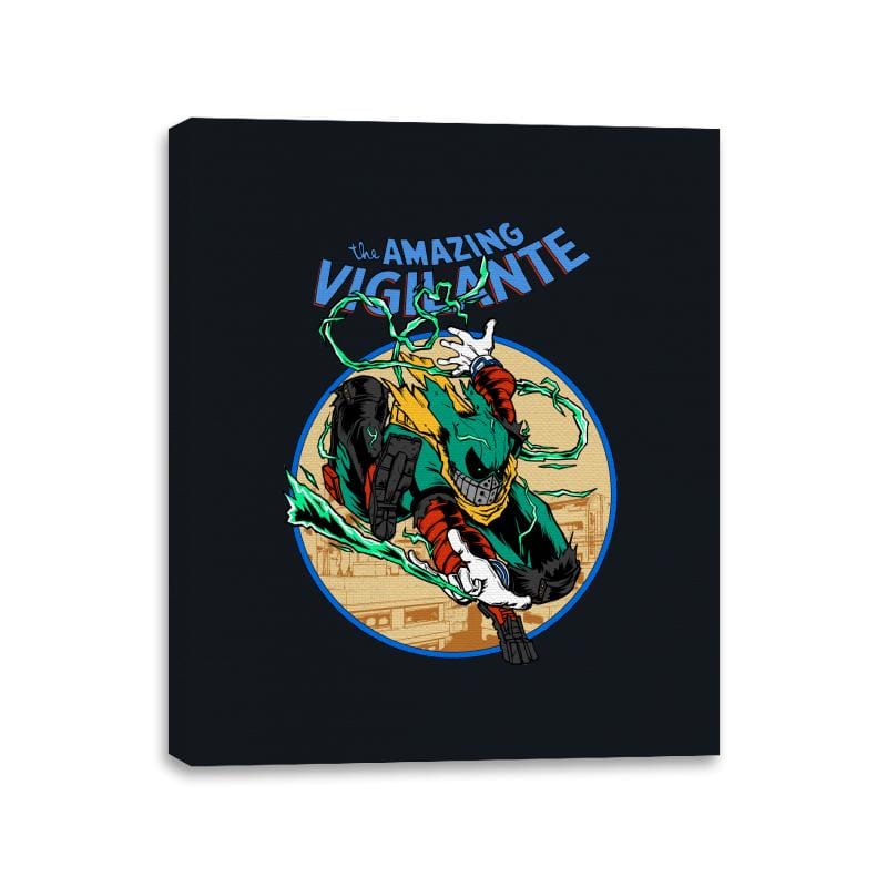 The Amazing Vigilante - Canvas Wraps Canvas Wraps RIPT Apparel 11x14 / Black