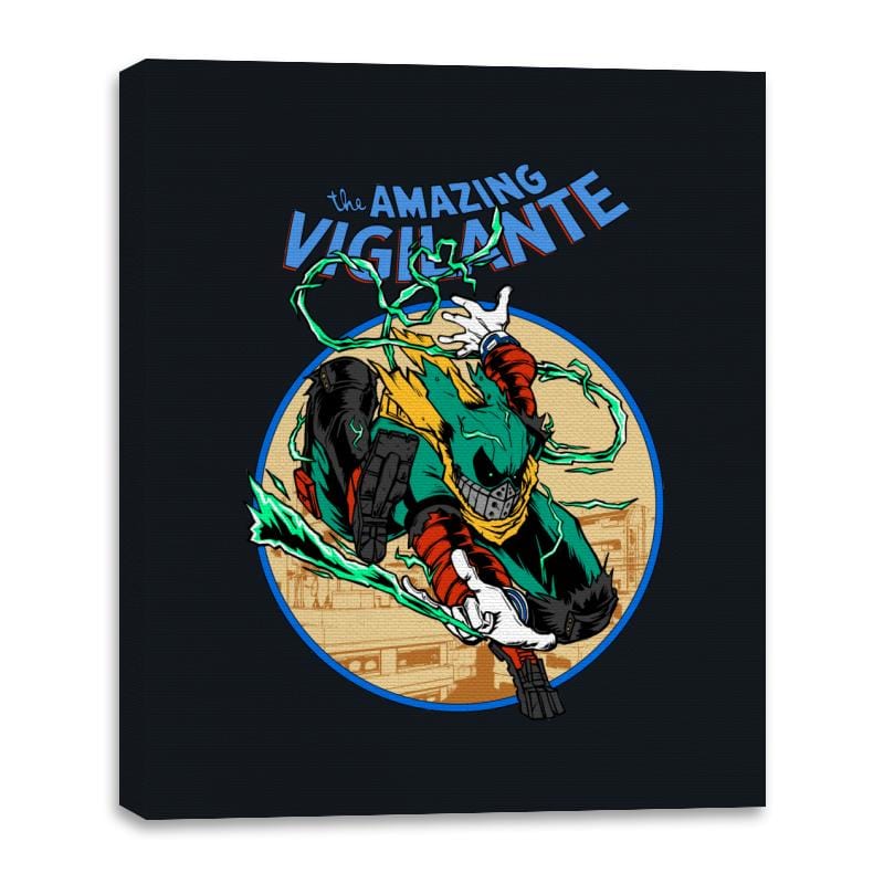 The Amazing Vigilante - Canvas Wraps Canvas Wraps RIPT Apparel 16x20 / Black