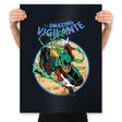 The Amazing Vigilante - Prints Posters RIPT Apparel 18x24 / Black