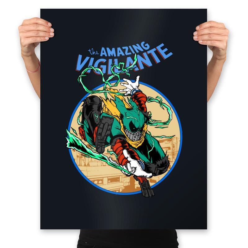 The Amazing Vigilante - Prints Posters RIPT Apparel 18x24 / Black