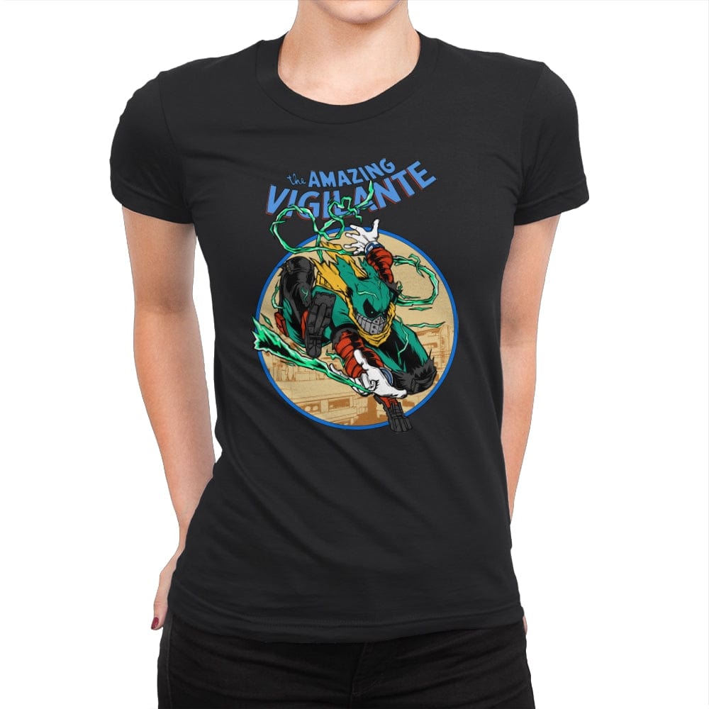 The Amazing Vigilante - Womens Premium T-Shirts RIPT Apparel Small / Black