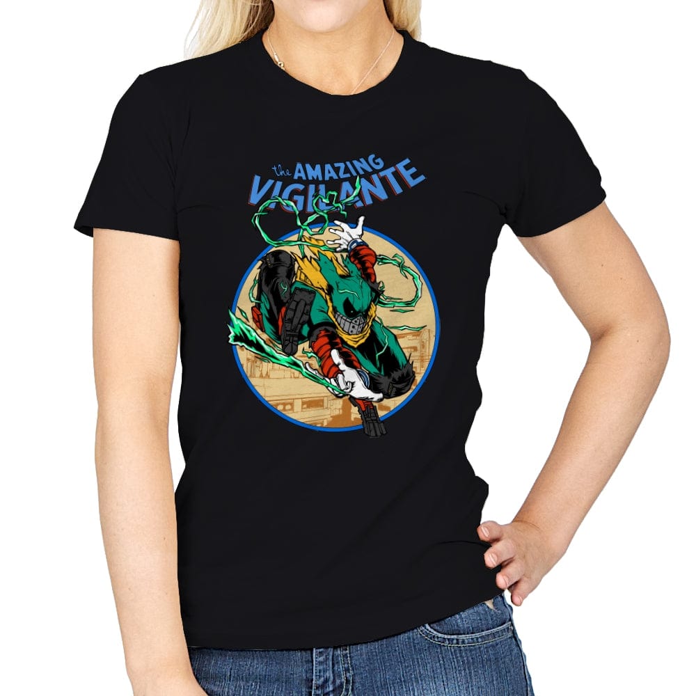 The Amazing Vigilante - Womens T-Shirts RIPT Apparel Small / Black