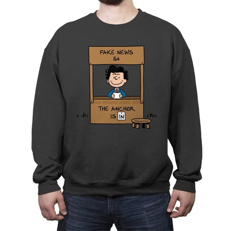 The Anchor Is In - Crew Neck Sweatshirt Crew Neck Sweatshirt RIPT Apparel Small / Charcoal