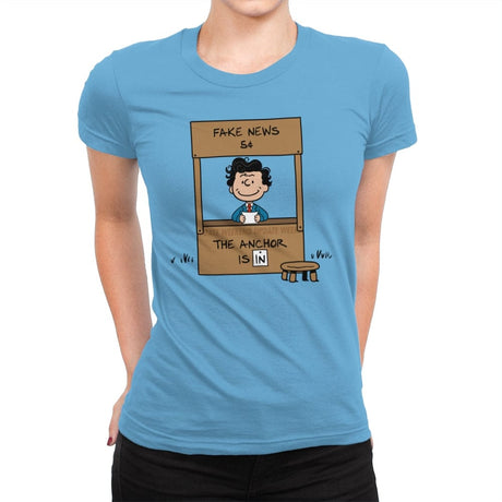The Anchor Is In - Womens Premium T-Shirts RIPT Apparel Small / Turquoise