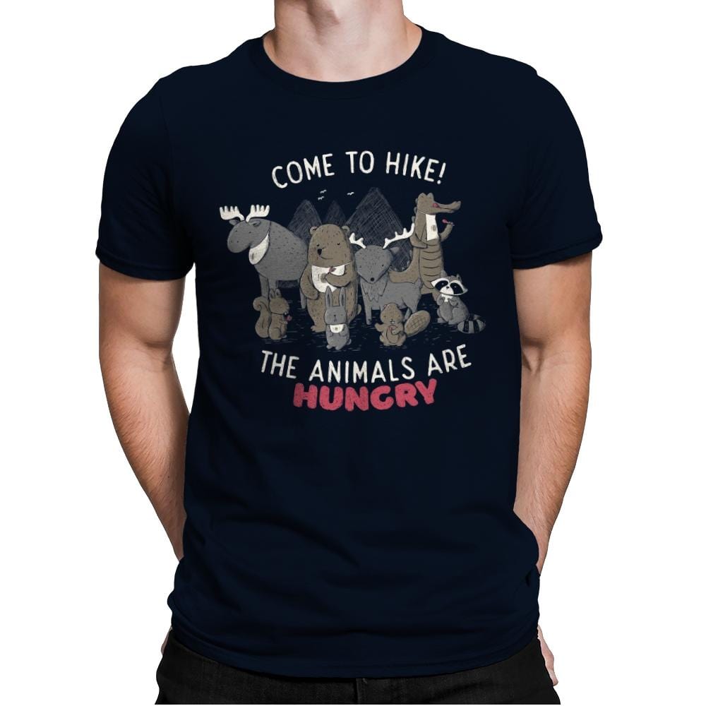 The Animals Are Hungry - Mens Premium T-Shirts RIPT Apparel Small / Midnight Navy