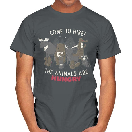The Animals Are Hungry - Mens T-Shirts RIPT Apparel Small / Charcoal