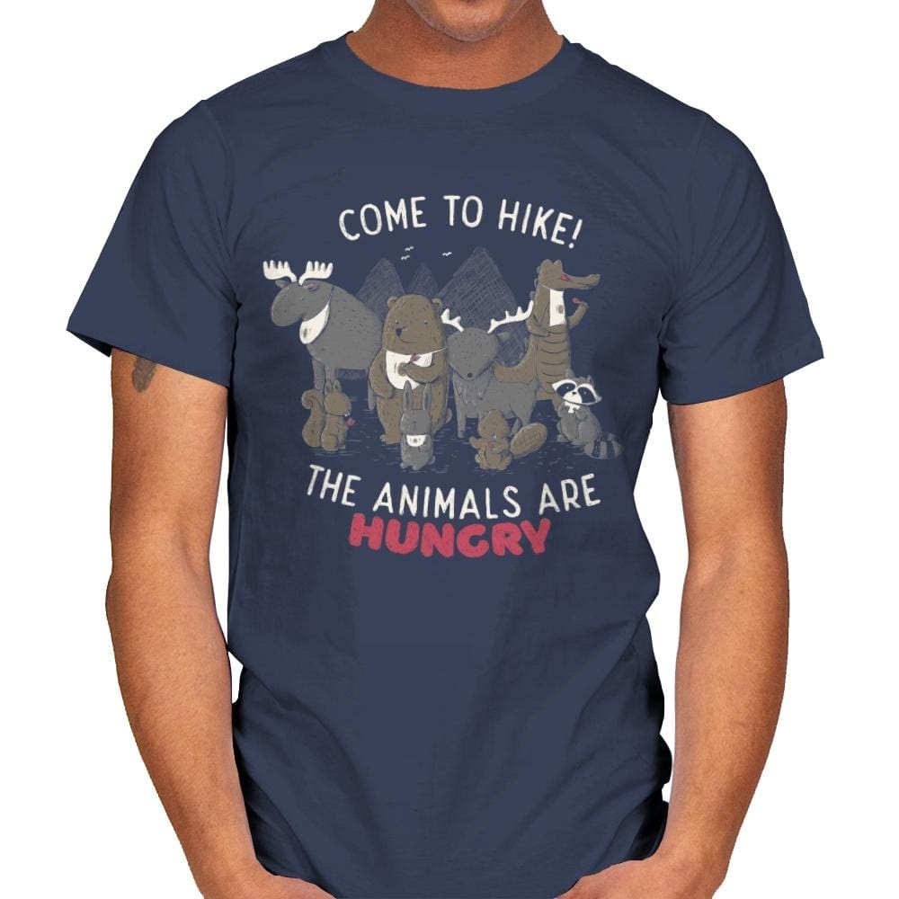 The Animals Are Hungry - Mens T-Shirts RIPT Apparel Small / Navy