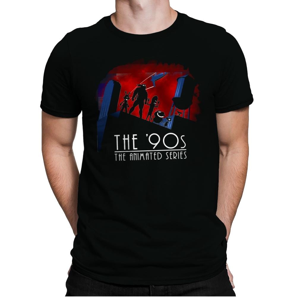 The Animated 90s - Mens Premium T-Shirts RIPT Apparel Small / Black