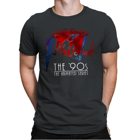 The Animated 90s - Mens Premium T-Shirts RIPT Apparel Small / Heavy Metal