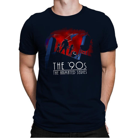The Animated 90s - Mens Premium T-Shirts RIPT Apparel Small / Midnight Navy