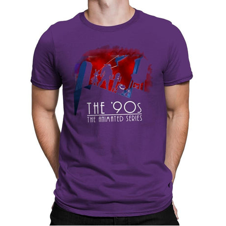 The Animated 90s - Mens Premium T-Shirts RIPT Apparel Small / Purple Rush